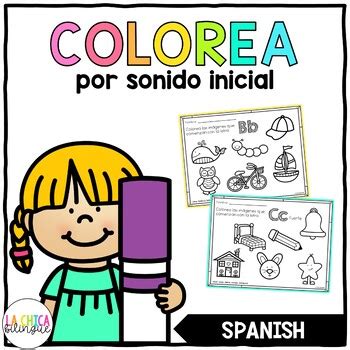 Colorea Por Sonido Inicial Color By Beginning Sound By Tinc Teaching