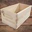 Wooden Open Decorative Storage Boxes / 5 Sizes Small To Large 