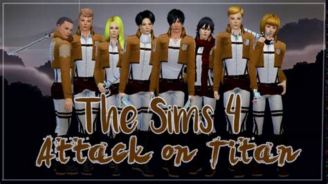 The Sims 4 Create A Sim Anime Character Attack On