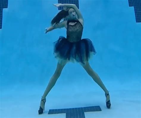 wednesday s dance moves performed underwater