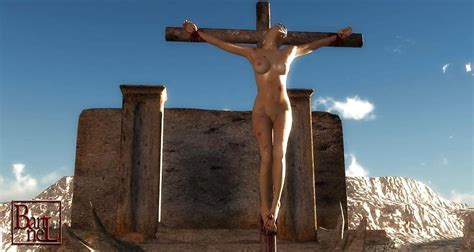 Naked Woman Crucified Telegraph