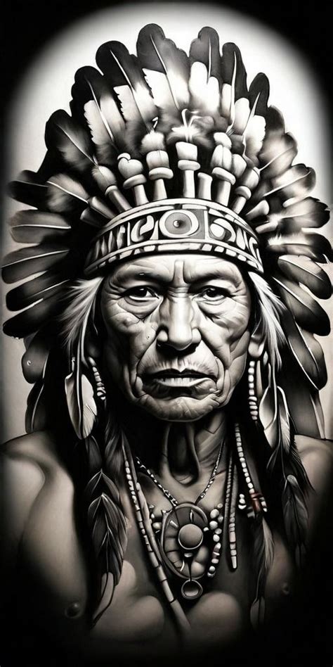 Indian Chief Tattoo Design In 2024 Indianer Tattoo Ureinwohner Amerikas Indianer