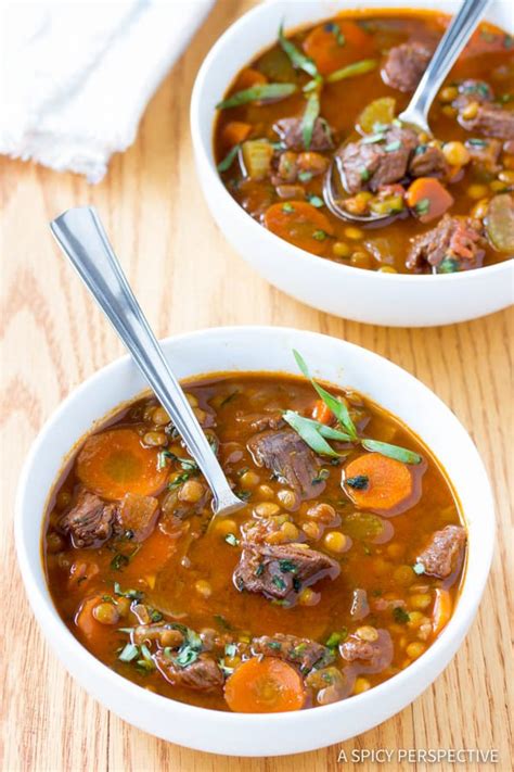 They are an economical way to add protein, fiber, and other nutrients to your diet. Beef & Lentil Stew Recipe | High fiber dinner, Lentil stew recipes, Clean eating soup