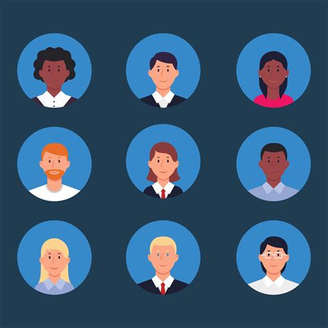 Business People Avatar Collection 2379038 Vector Art At Vecteezy