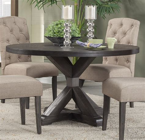 Table trends for your dining room. Alpine Furniture Newberry Round Dining Table in Salvaged Grey 1468-25 by Dining Rooms Outlet