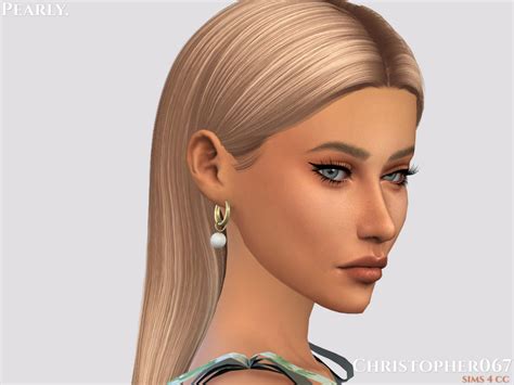 Pearly Earrings By Christopher067 At Tsr Sims 4 Updates