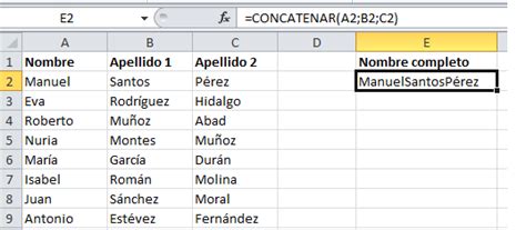 La Función Concatenar En Excel Tutorial Excel