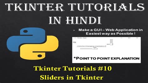 Tkinter 10 Sliders In Python Easy Explaination In Hindi