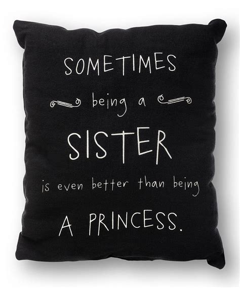 This Being A Sister Pillow By Collins Is Perfect Zulilyfinds Throw Pillows Pillows Sisters