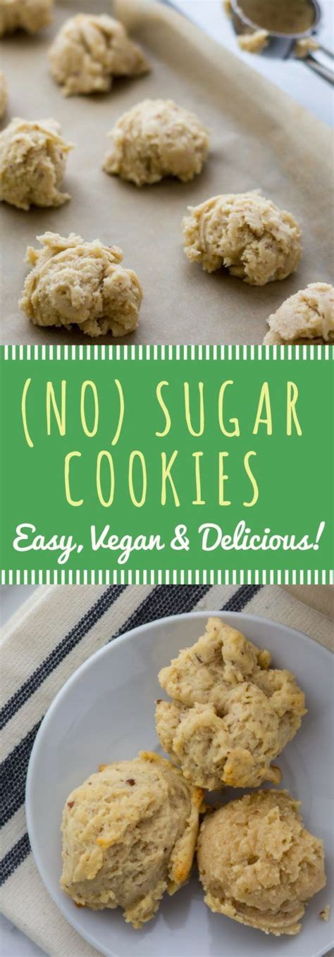 Sweeten these classic oatmeal cookies with ripe bananas and raisins or dates. Easy Vegan (No) Sugar Cookies | Recipe | Vegan sugar ...