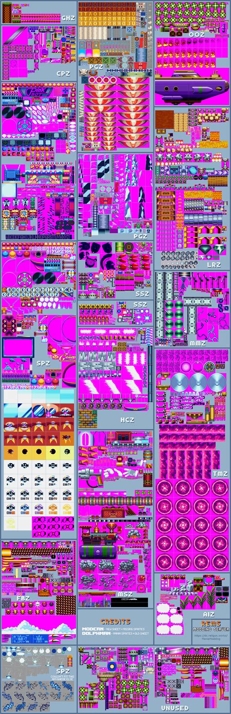 The Spriters Resource Full Sheet View Sonic Mania Level Objects