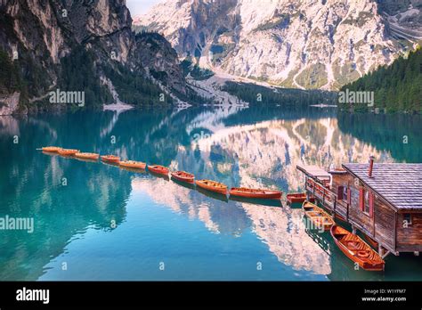 Lago Di Braies High Resolution Stock Photography And Images Alamy