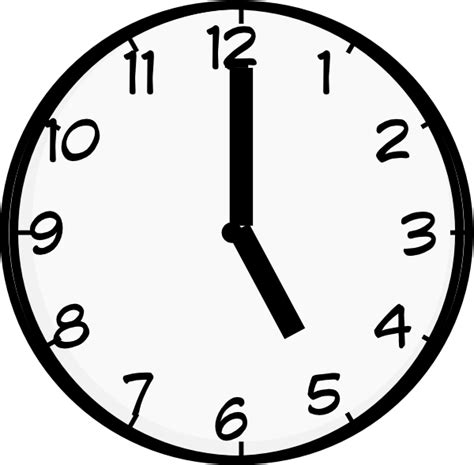 5 O Clock Clip Art At Vector Clip Art Online