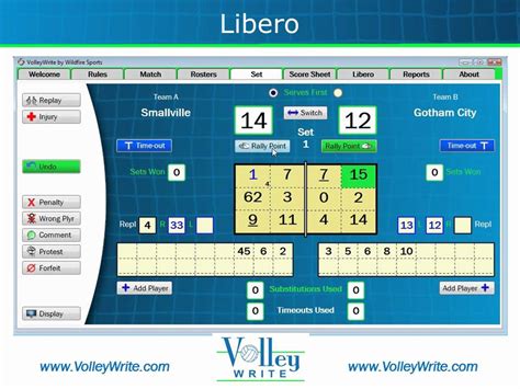 Libero Tracking With Volleywrite Youtube