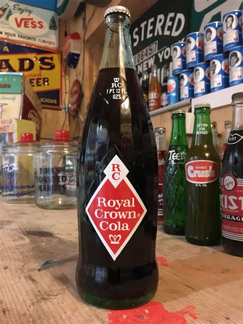 Vintage Royal Crown Cola Soda Bottle Full From My Past Pinterest
