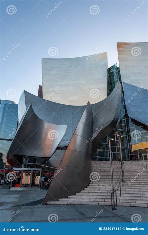 The Famous Walt Disney Concert Hall From Architect Frank Gehry In Los