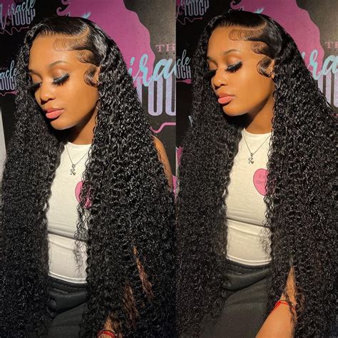 Releek Deep Wave Lace Front Wigs With Baby Hair Pre Plucked Unprocessed Brazilian Deep Wave