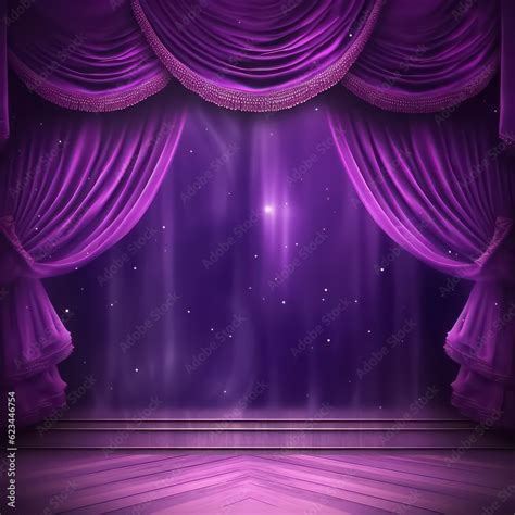 Purple Stage Background Stock Illustration Adobe Stock