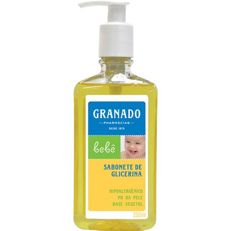 Sabonete com base 100% vegetal formulado com ácido salicílico e enxofre. Sabonete Líquido Granado Glicerina Bebe - Ikesaki