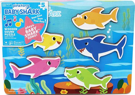 Baby Shark Musical Wooden Puzzle Uk Toys And Games