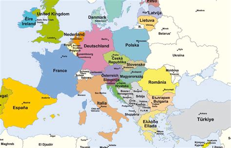 Cartina Politica Europa Correva Lanno 1975 Mappa Politica Dell