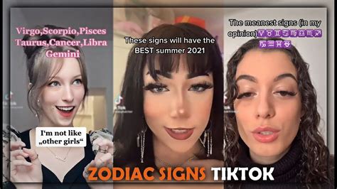 Relatable Zodiac Signs Tiktok Compilation🖤 Youtube