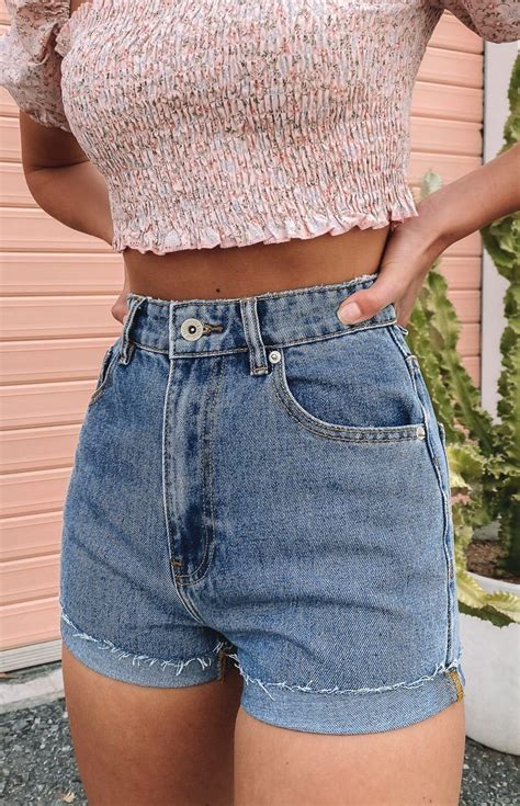 Charlie Denim Shorts Blue Trendy Summer Outfits Outfits Fashion