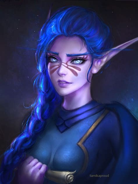 Artstation Night Elf Tatiana Hordiienko Night Elf Elf Art Wow Elf