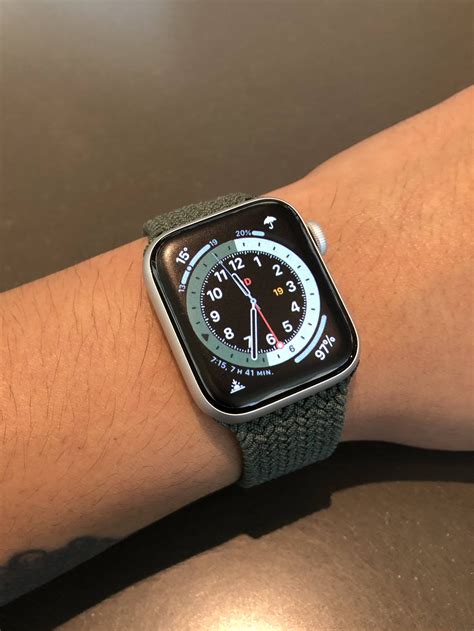 Braided Solo Loop Inverness Green Applewatch