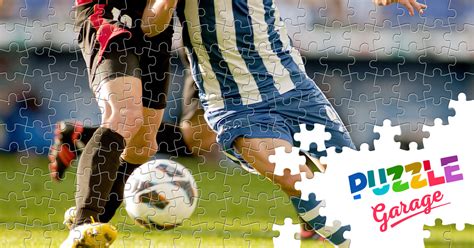 Soccer Fight Jigsaw Puzzle Sport Football Puzzle Garage
