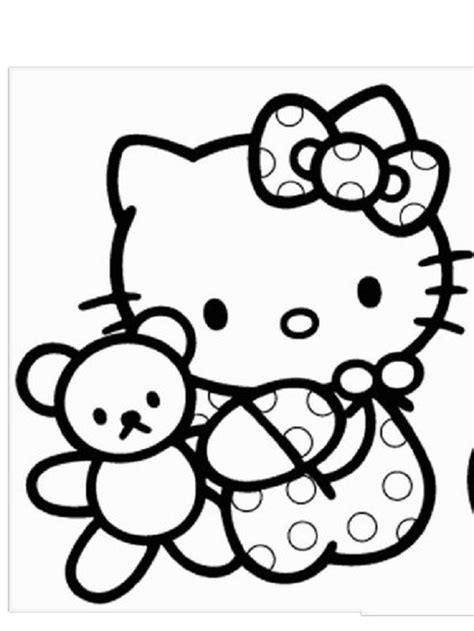Hello kitty coloring pages for kids. Baby Hello Kitty Coloring Pages | Hello kitty colouring ...
