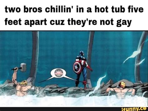 Two Bros Chillin In The Hot Tub Artofit