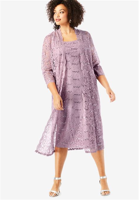 Flyaway Full Length Jacket Dress Plus Size Formal And Special Occasion Dresses Roaman S