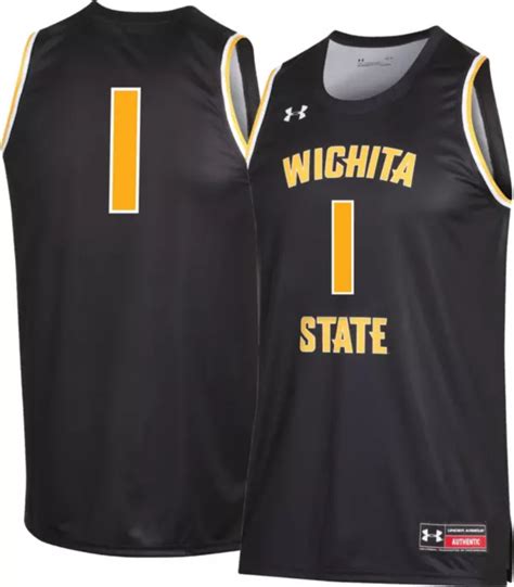 Under Armour Mens Wichita State Shockers 1 Black Replica Basketball Jersey Dicks Sporting Goods