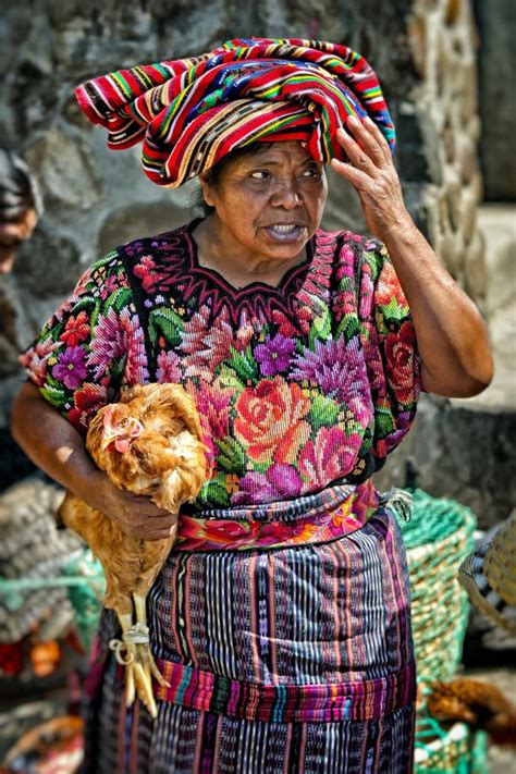Indigenous Maya Woman Seller At The Chichicastenango Market In