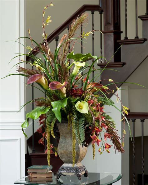 Shop the best in large artificial and silk flower arrangements; Image result for how to make artificial flower ...