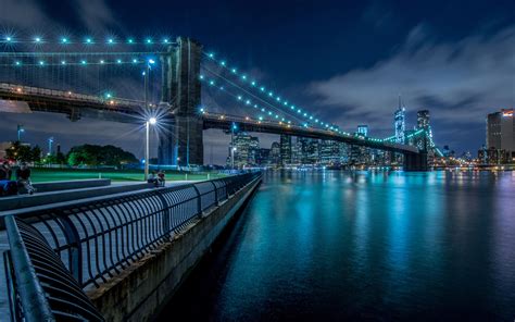 Cable Brooklyn Bridge In New York Wallpaper For 1920x1200