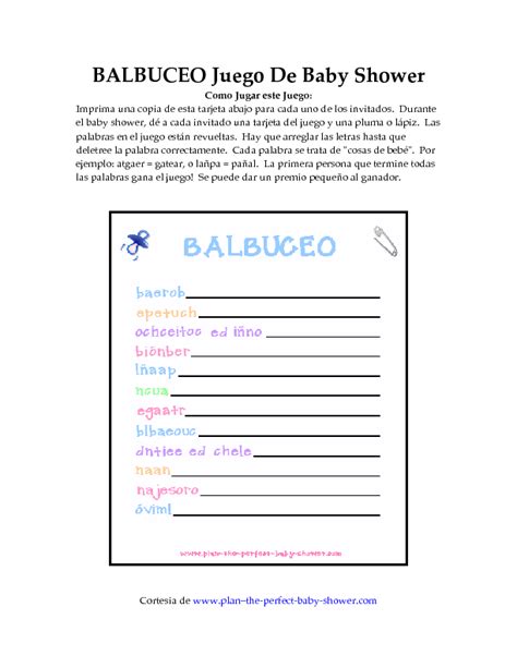 Balbuceo Baby Shower Para Imprimir Imagui