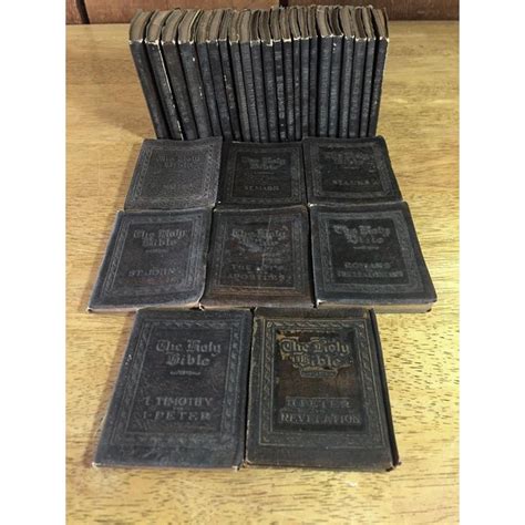 Little Leather Library Holy Bible Set Of 22 Book Chairish