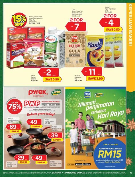 1, 3 or 6 months). Giant Hari Raya Promotion Catalogue (7 May 2020 - 27 May 2020)