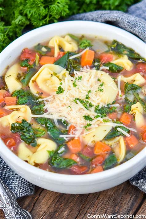 Spinach Tortellini Soup Hearty One Pot Dish Gonna Want Seconds