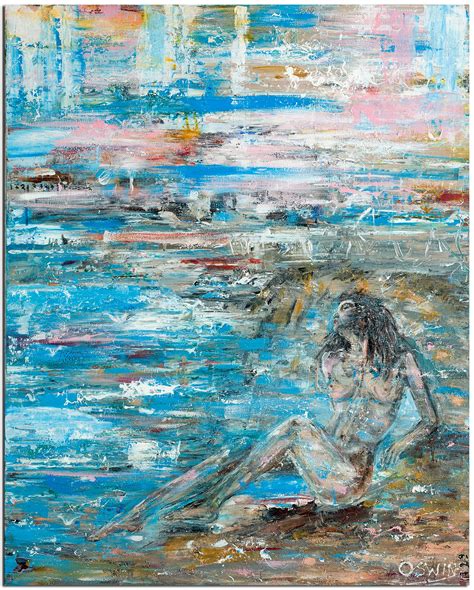 Female Nude Seascape Dreams At The Sea By Oswin Gesselli 2023