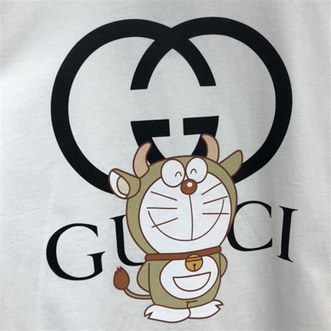 Doraemon X Gucci Oversize T Shirt Ivory