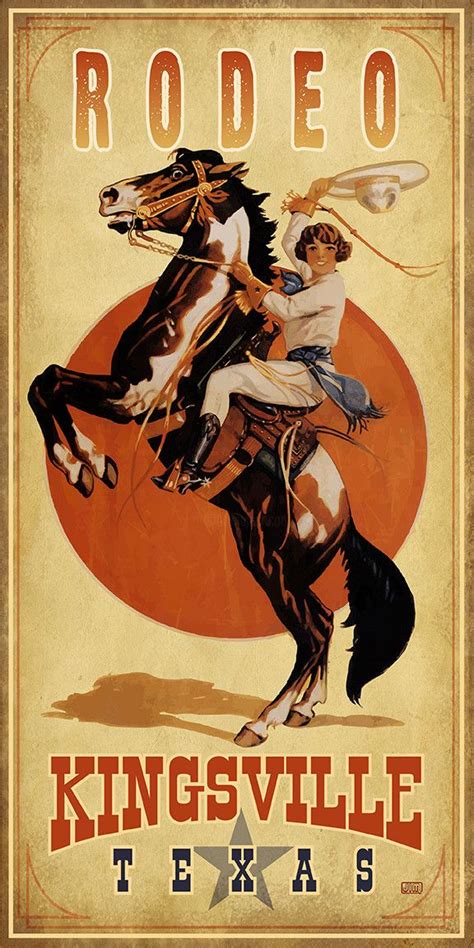 Rodeo Cowgirl Kingsville Digital Arts By Jim Sanders Artmajeur Rodeo Poster Cowgirl Poster