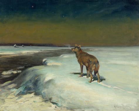 The Lone Wolf Painting Alfred Kowalski At Explore