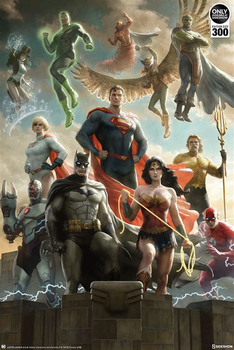 The Justice League Dc Comics Art Print Collectors Prime