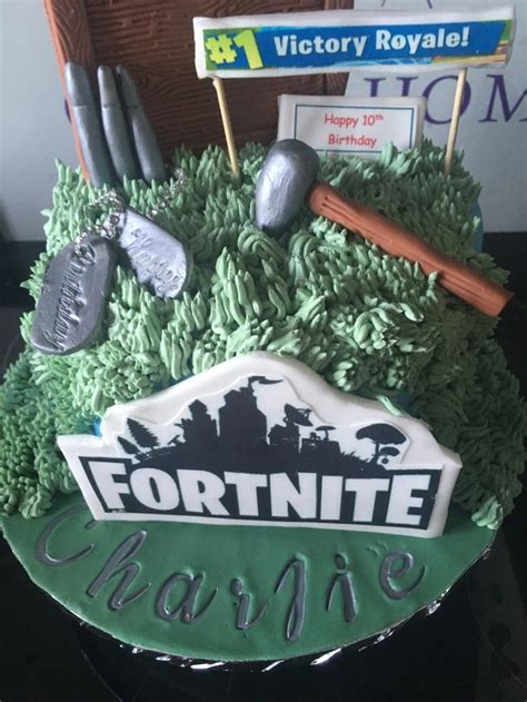 Fortnite Cake Happy 10th Birthday 10th Birthday Kids Birthday