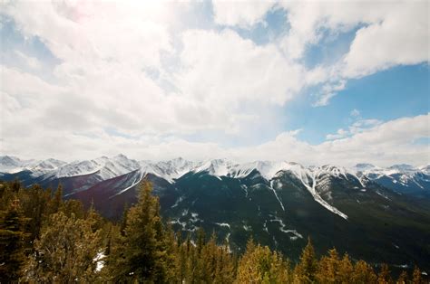 3840x2551 Blue Sky Clouds Cloudy Cold Conifer Fir Trees Forest