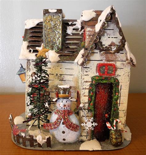 The green dragon pie house and tea room's enchanted afternoon tea. Metal Tealight Village House Christmas Snowman Redbird ...