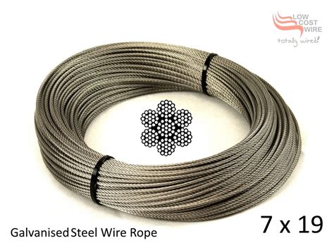 50mm 7x19 G2070 Galvanised Steel Wire Rope For Lifting And Rigging